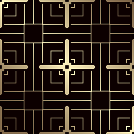 Art Deco seamless vintage wallpaper pattern. Geometric decorative backgroundのイラスト素材