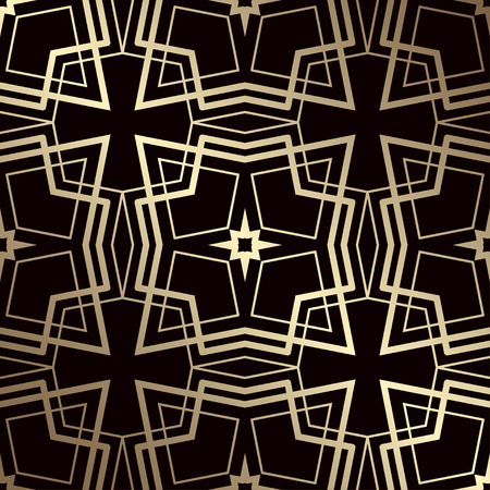 Art Deco seamless vintage wallpaper pattern. Geometric decorative backgroundのイラスト素材