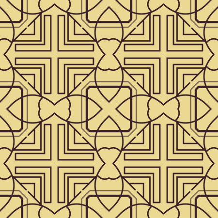 Abstract Art Deco Seamless Pattern Background. Geometric decorative texture.のイラスト素材