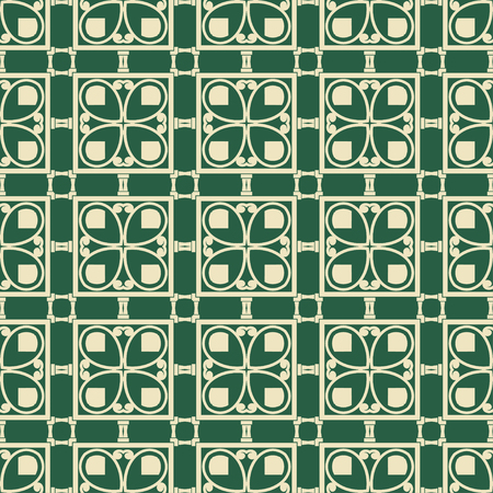 Stylish art deco style scales ornament. Seamless vector patternのイラスト素材