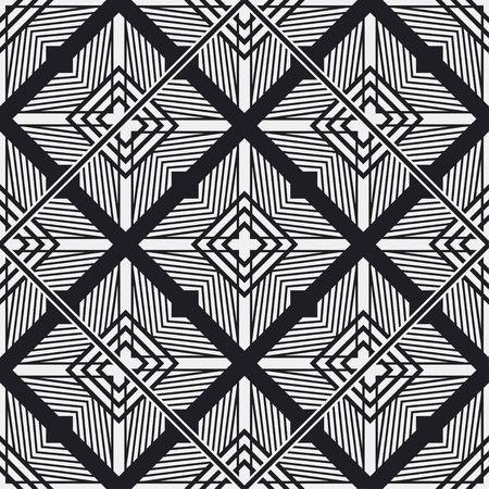 Art Deco Pattern. Seamless background. Geometric design. 1920-30s motifs. Luxury vintage illustrationのイラスト素材