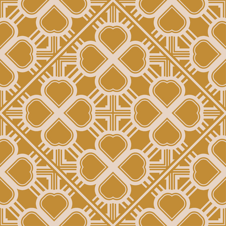 Art Deco Pattern. Seamless background. Geometric design. 1920-30s motifs. Luxury vintage illustrationのイラスト素材