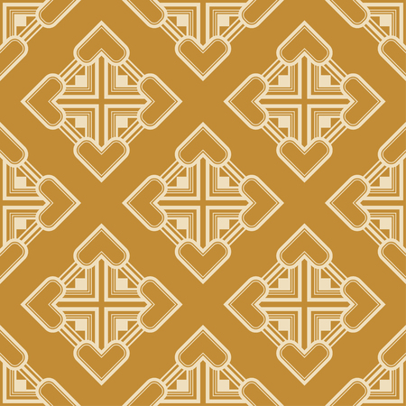 Art Deco Pattern. Seamless background. Geometric design. 1920-30s motifs. Luxury vintage illustrationのイラスト素材
