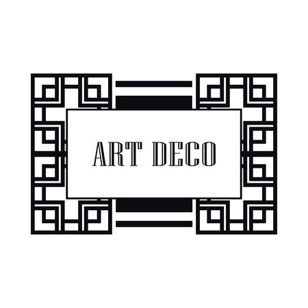Retro art deco invitation. Border and frame for designのイラスト素材