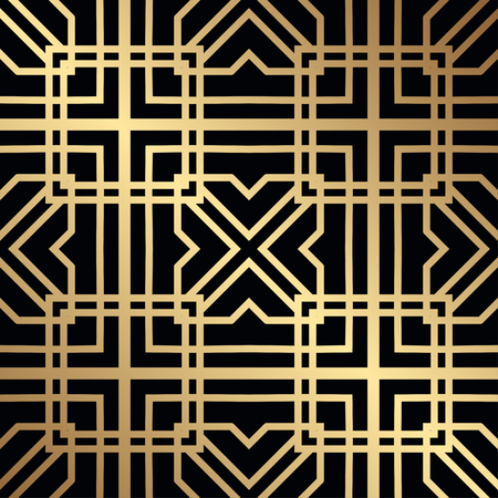 Vintage Art Deco Seamless Pattern. Geometric decorative textureのイラスト素材