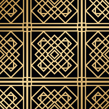 Vintage Art Deco Seamless Pattern. Geometric decorative textureのイラスト素材