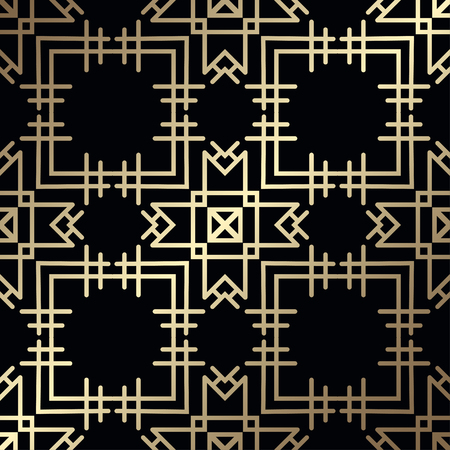Vintage Art Deco Seamless Pattern. Geometric decorative textureのイラスト素材