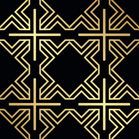 Vintage Art Deco Seamless Pattern. Geometric decorative textureのイラスト素材