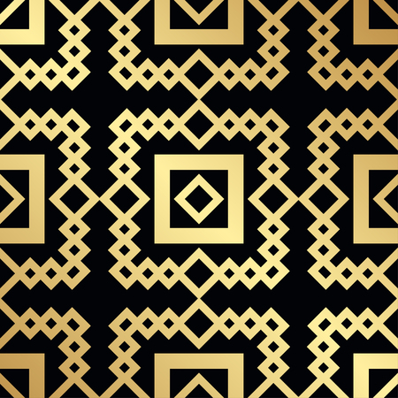 Vintage Art Deco Seamless Pattern. Geometric decorative textureのイラスト素材