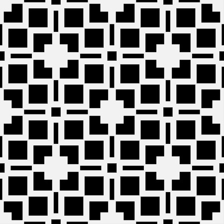 Art deco black and white texture. Seamless geometric patternのイラスト素材