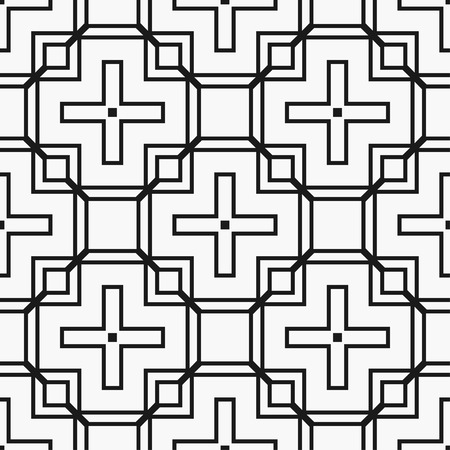 Art deco black and white texture. Seamless geometric patternのイラスト素材