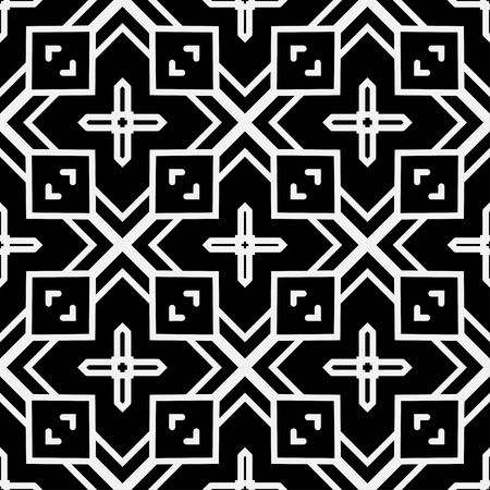 Art deco black and white texture. Seamless geometric patternのイラスト素材