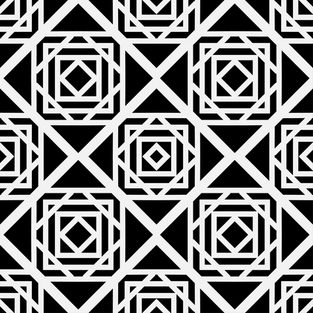 Art deco black and white texture. Seamless geometric patternのイラスト素材