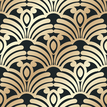 Retro seamless art deco vintage pattern. Geometric ornamental vintage texture for wrapping paper, wallpapers, tiling, flooring, fabric, textile and other designs.のイラスト素材