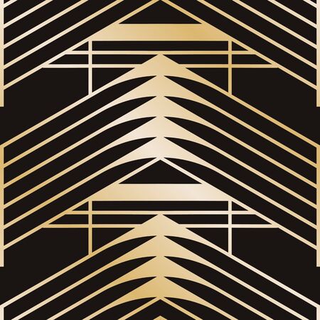 Vintage ornamental art deco retro seamless background and texture. Vector illustration can be used for wrapping paper, wallpapers, tiling, flooring, fabric, textile and other designs.のイラスト素材