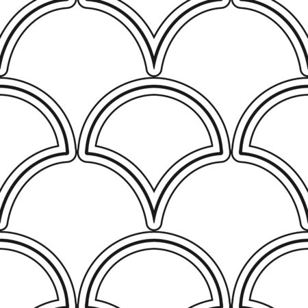 Vintage ornamental art deco retro seamless background and texture. Vector illustration can be used for wrapping paper, wallpapers, tiling, flooring, fabric, textile and other designs.のイラスト素材