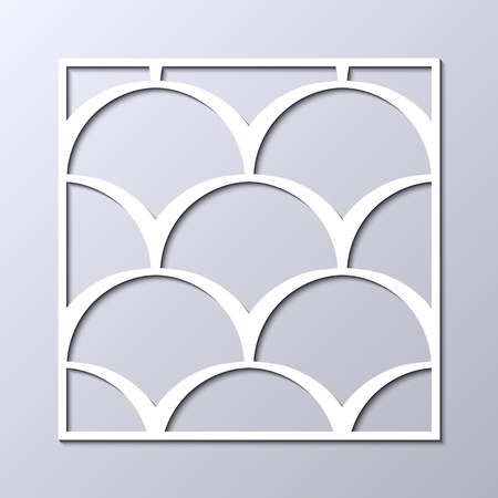 Retro art deco vintage pattern. Geometric ornamental white vintage texture on grey background.のイラスト素材