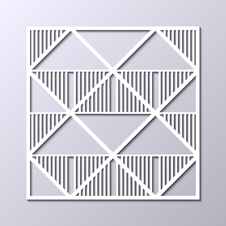 Retro art deco vintage pattern. Geometric ornamental white vintage texture on grey background.のイラスト素材