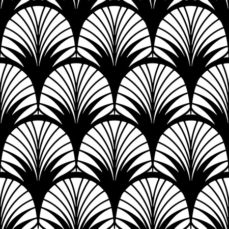 Vintage ornamental art deco retro seamless background and texture. Vector illustration can be used for wrapping paper, wallpapers, tiling, flooring, fabric, textile and other designs.のイラスト素材