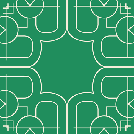 Vector modern tiles pattern. Abstract art deco seamless luxury backgroundのイラスト素材