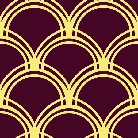 Vector modern tiles pattern. Abstract art deco seamless luxury backgroundのイラスト素材