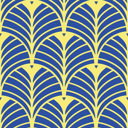 Vector modern tiles pattern. Abstract art deco seamless luxury backgroundのイラスト素材