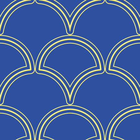 Vector modern tiles pattern. Abstract art deco seamless luxury backgroundのイラスト素材