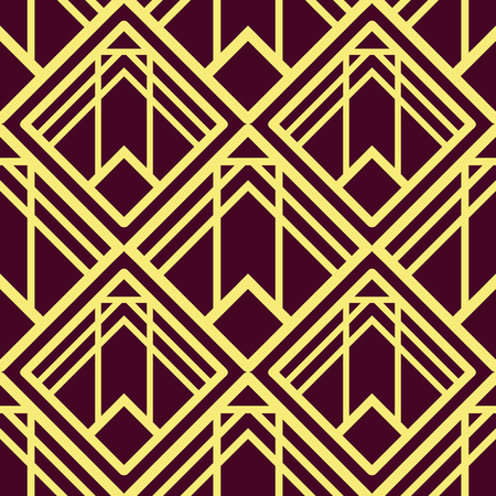 Vector modern tiles pattern. Abstract art deco seamless luxury backgroundのイラスト素材