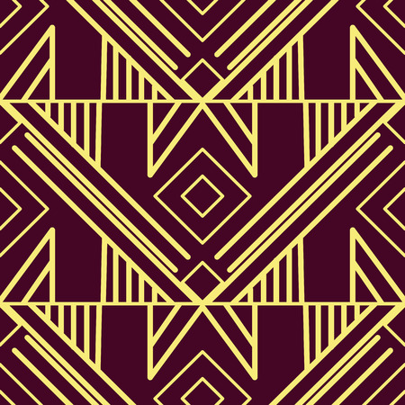 Vector modern tiles pattern. Abstract art deco seamless luxury backgroundのイラスト素材