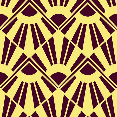 Vector modern tiles pattern. Abstract art deco seamless luxury backgroundのイラスト素材