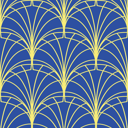 Vector modern tiles pattern. Abstract art deco seamless luxury backgroundのイラスト素材