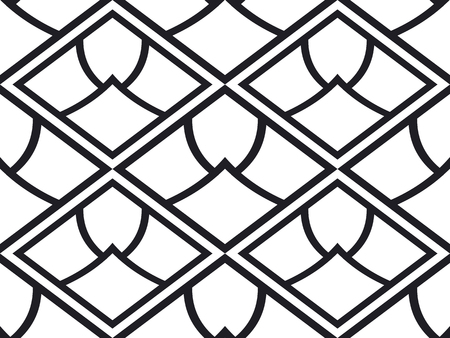 Art Deco seamless pattern. Retro vintage ornamental geometrical pattern, ornate texture. Element for designのイラスト素材