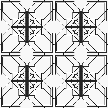 Art deco vintage seamless wallpaper pattern. Geometric decorative retro background for designのイラスト素材