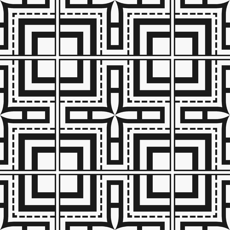Vintage Art Deco seamless pattern and background. Geometric decorative texture. Vintage element for retro designのイラスト素材