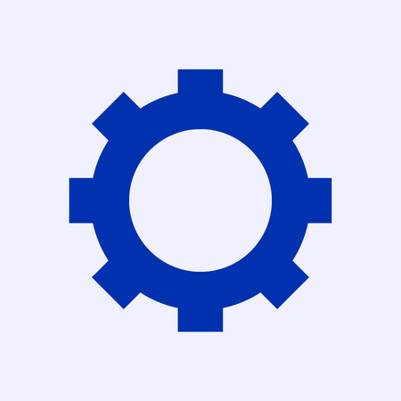 gear icon vector, flat design best vector iconのイラスト素材