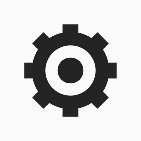 gear icon vector, flat design best vector iconのイラスト素材