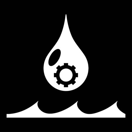 Drop Water Gear Template for business designのイラスト素材