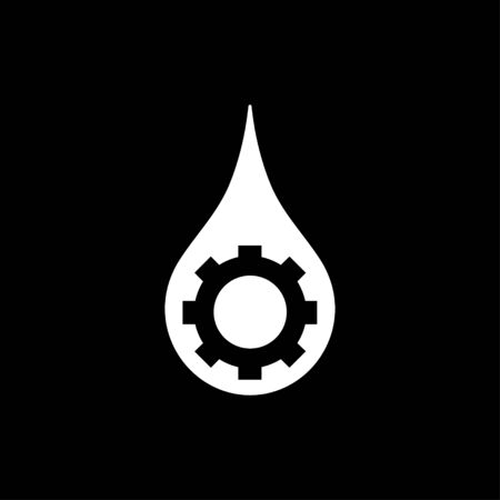 Drop Water Gear Template for business designのイラスト素材
