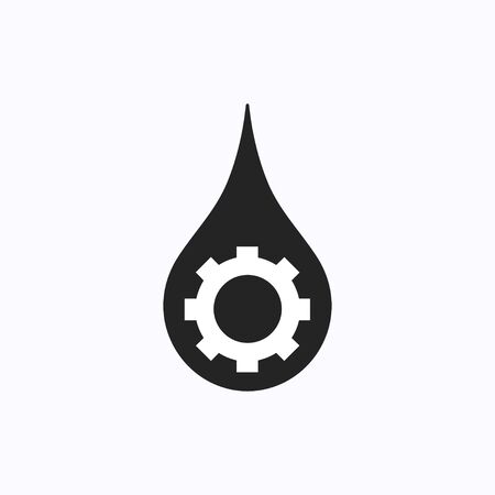 Drop Water Gear Template for business designのイラスト素材