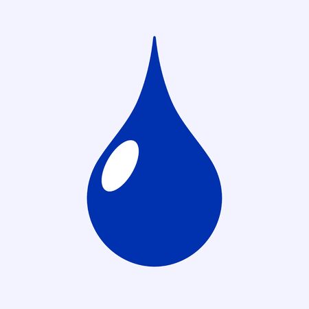 Water drop in flat styleのイラスト素材
