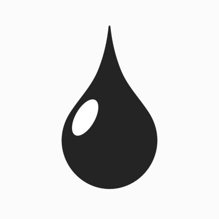 Water drop icon in flat styleのイラスト素材