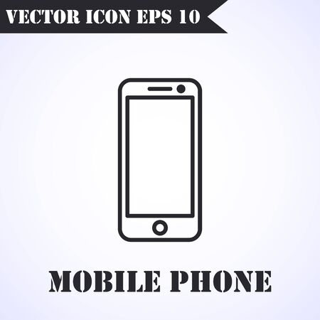Phone icon vector. Call icon vector. Mobile phone smartphone device gadget. Telephone iconのイラスト素材