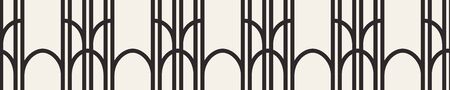 Vector abstract seamless pattern. Geometric classic background. Vintage art deco texture. Vector illustrationのイラスト素材