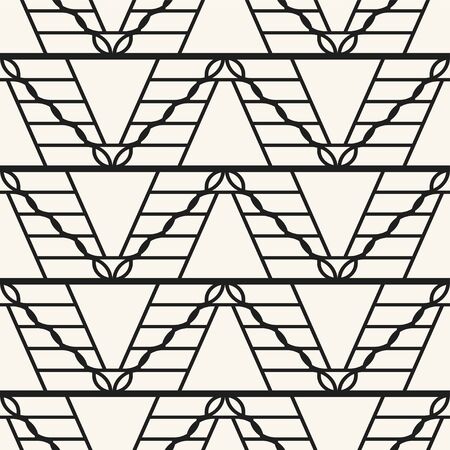 Beautiful abstract illustration with gold art deco seamless pattern for print design. Retro vintage texture. Vector illustrationのイラスト素材