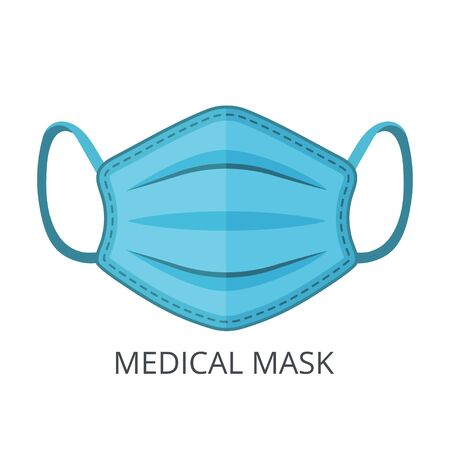 Medical protective face mask icon. Healthcare medical illustration. Vector illustrationのイラスト素材