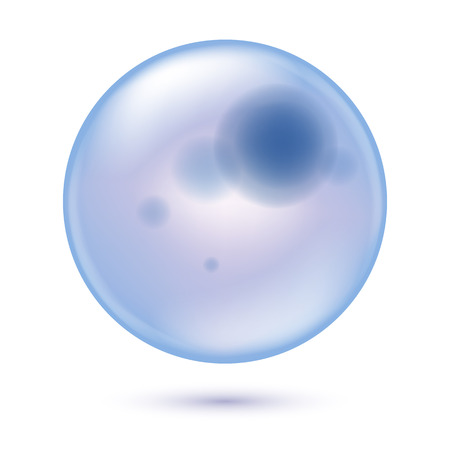 Abstract round transparent cell health science vector illustration.のイラスト素材