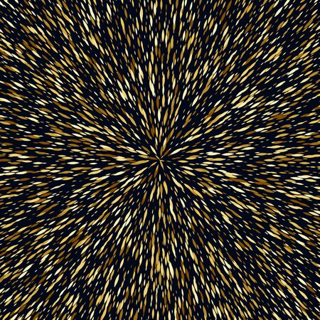 Golden sequins burst glitter background template.のイラスト素材