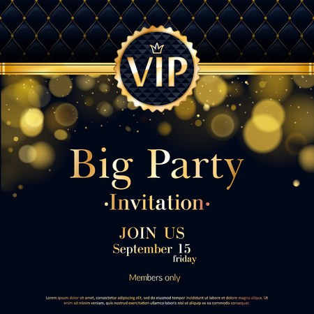 VIP invitation card premium design template.のイラスト素材
