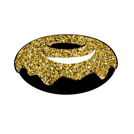 Donut icon vector illustration. Simple flat style.のイラスト素材