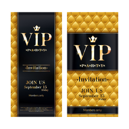 VIP invitation card premium design template.のイラスト素材